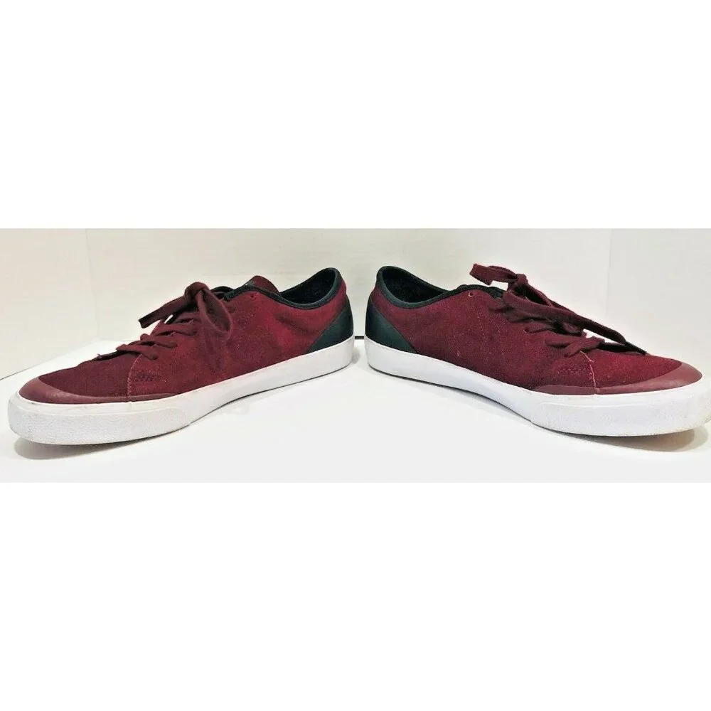 Converse Cons One‎ Star Skateboard Sneakers Shoes Mens 11 Womens 13 Wine Suede - Picture 2 of 8